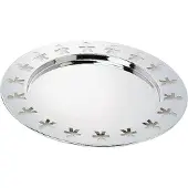 Alessi Girotondo dienblad ø 40 cm hoogte 1,4 cm rvs
