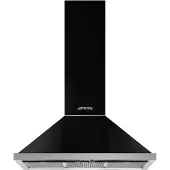 Smeg KPF9BL Decoratieve muurdampkap 90cm
