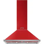 Smeg KPF9RD Decoratieve muurdampkap 90cm
