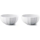 Georg Jensen Bernadotte glas Ø7,4 cm 2-pack Wit