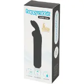 Happy Rabbit - mini vibrator - oplaadbaar, konijnenoortjes - zwart
