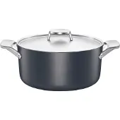 Fiskars Taiten braadpan met deksel 3,5 l Zwart