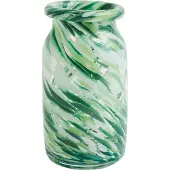 HAY Splash Roll Neck vaas S 20,5 cm Green swirl