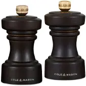 Cole & Mason Hoxton peper- en zoutmolenset 10 cm Chocolate