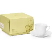 Rörstrand Swedish Grace kop met schotel 16 cl Sneeuw