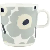 Marimekko Unikko mok 40 cl White-light grey-sand-dark blue