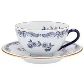 Rörstrand Ostindia kopje met schotel 27 cl cadeauverpakking Blauw-wit