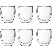 Bodum Pavina dubbelwandig glas - 0,25 liter - 6 stuks