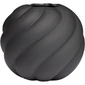 Cooee Design Twist ball vaas 12 cm Black