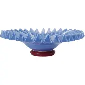 By On Lori schaal L Ø38 cm Lichtblauw-bordeauxrood