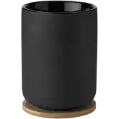 Stelton Theo Cup With Coaster - Thermobekers Steengoed Black - X-641
