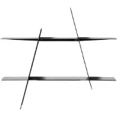 Andersen A-Shelf wandrek Medium 52x9x46 cm Black