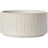 ERNST schaal geribbeld Ø12 cm Naturel wit