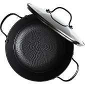 Satake Sauteerpan Lichtgewicht Met Anti-aanbaklaag Ø24 Cm Zwart - Steelpannen Gietijzer Black - K-SKRULL24