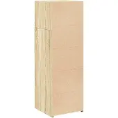 vidaXL - Hoge - kast - 40x42,5x124 - cm - bewerkt - hout - sonoma - eikenkleurig