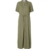 Selected Blousejurk 'SLFVIVA-DAMINA' olijfgroen
