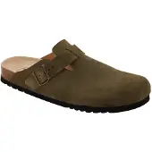Scholl Klomp Men Olivier Suede Khaki-Schoenmaat 40