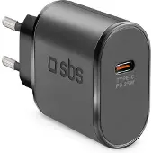 SBS Wall Charger 1xusb-c 25w Black