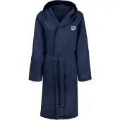 Arena Sport badjas 'Compact Microfiber' donkerblauw / wit