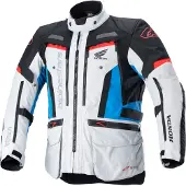 Alpinestars Honda Bogota' Pro Drystar Jas Ijzig Grijs Blauw Fel Rood Maat S