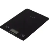 NOD Keukenweegschaal 15x21,5 Cm Zwart - Keukenweegschalen Black - NOD0040