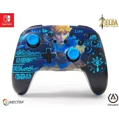 PowerA Enhanced Wireless Controller With Lumectra Etched - Wake Up Link (Nintendo Switch)