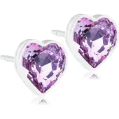 Blomdahl Medical Plastic Heart 6mm Amethyst