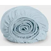 Yumeko Hoeslaken Jersey Katoen 90x200 Blauw - Eco, Bio & Fairtrade