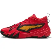 Puma Scoot Zeros Retro Portland basketbalschoenen, Rood/Geel, Maat 39