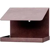 Alberts 355104 Vogelhuisje met schuin dak | Stalen nestkastje in verschillende trendy kleuren | Vogelnestje om op te hangen of neer te zetten | Afmeting 120 x 150 x 120 mm