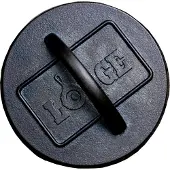 Lodge Gietijzeren Grillpers Rond 16 cm