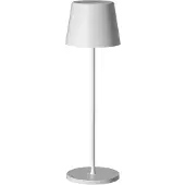 Müller-Licht Müller Licht LED tafellamp Dalia, aluminium, wit dimbaar, wit / opaal, Woon-/ Eetkamer, Aluminium