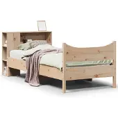 vidaXL Bedframe zonder matras massief grenenhout 75x190 cm