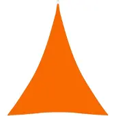 vidaXL Zonnescherm driehoekig 4x5x5 m oxford stof oranje