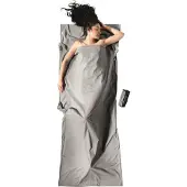 Cocoon - Insect Shield TravelSheet Cotton - Reisslaapzak 210 x 82 cm, grijs