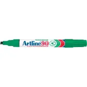Artline 90N Permanentmarker Medium Beitelpunt 2 - 5 mm Groen Navulbaar Waterbestendig 12 Stuks