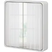 Vicco Arla Badkamer spiegelkast – 60 x 60 cm Wit/eiken