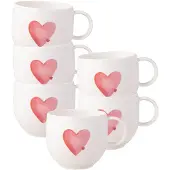 Villeroy & Boch - With Love - Sending Love Mokken 6 stuks