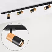 LumenXL 1-fase railsysteem 1,5 meter mahonie houtlook - Linn