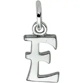The Jewelry Collection Zilveren Hanger letter E 1002765
