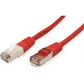 Roline Netwerkkabel | Cat5e F/UTP | 1 meter (100% koper, Rood)