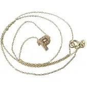 Christian Gouden ketting met p zirkonia hanger