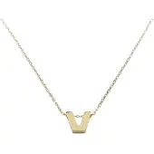 Christian Gouden ketting met v hanger