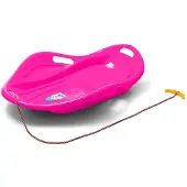 Baby Mix schaalvormige kinderslee 80x60 cm roze - Glijder