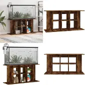 vidaXL Aquariumstandaard 120x40x60 cm bewerkt hout gerookt eikenkleur