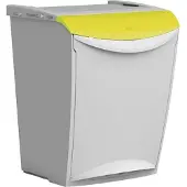 Denox Afvalbak Ecosystem Geel 25l. - Emga 600082 - Horeca & Professioneel