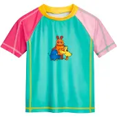 Playshoes UV-bescherming 'Die Maus Freunde' geel / neongroen / oranje / pink