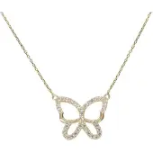 Christian Gouden zirkonia vlinder hanger