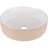 Differnz Waskom Mira - Keramiek - Wit/beige - 36cm