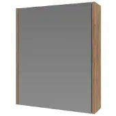 Ink Spiegelkast proline comfort met houten deur 50x14x60 cm whisky oak